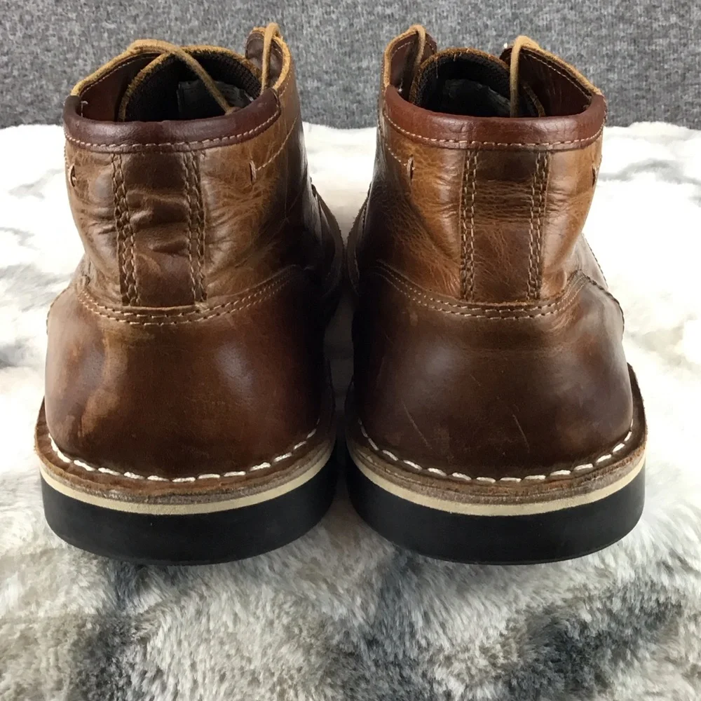 Steve Madden Harken Men's Brown Leather Chukka Boots Size 11.5 - Picture 7 of 11